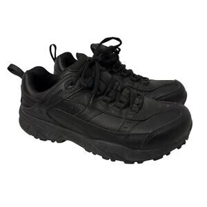 Red Wing Shoes Mens Size 8 Black Leather Aluminum Toe Work